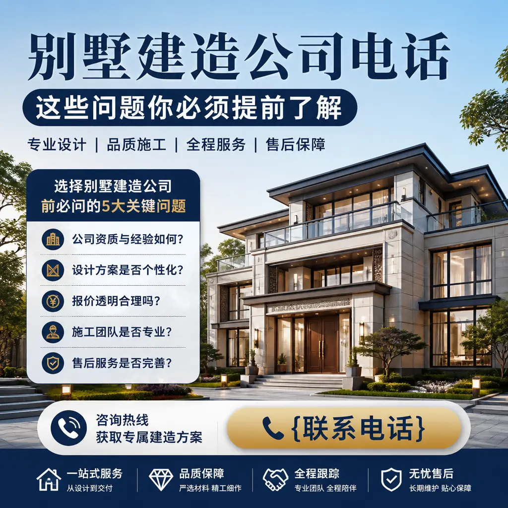 台江别墅建造公司电话，这些问题你必须提前了解